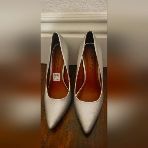 Silver Cristian Siriano High Heels - Picture 1 of 1
